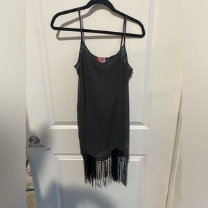 Size medium fringe slip dress. We the free. Free people intimacy, little wear